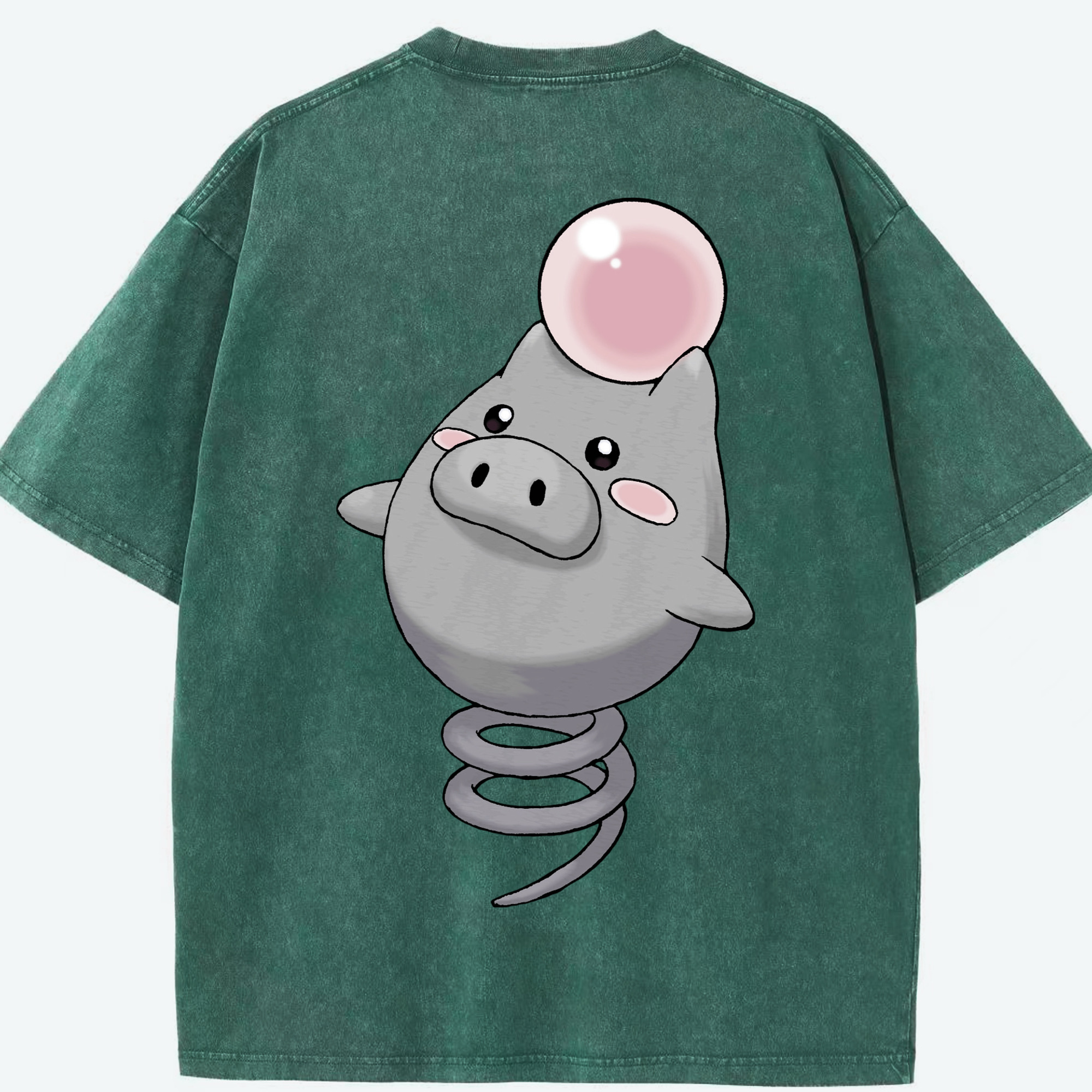 （画像用） ポケットモンスター Pokémon 綿100% ヴィンテージ風 半袖Tシャツ（背面プリント）